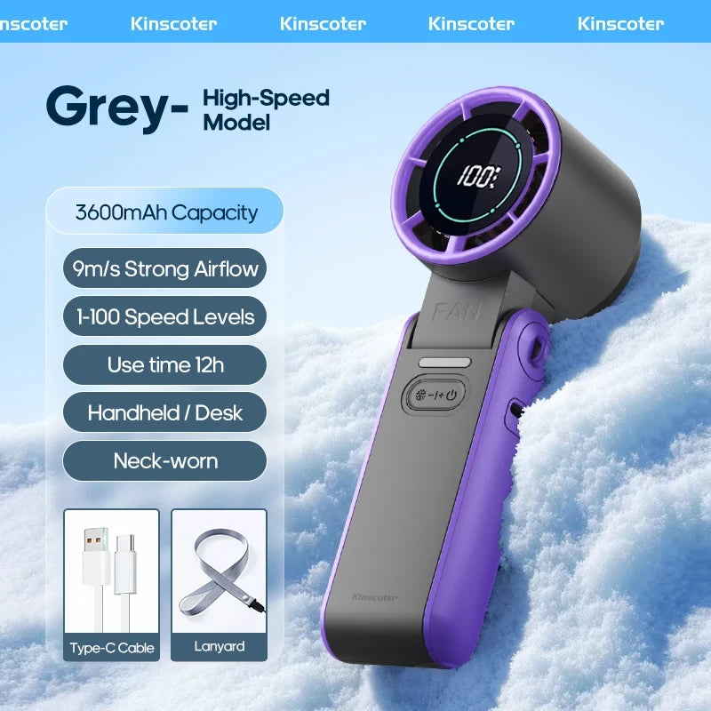 Ventilador Portátil Plegable EasySpeed – Ventilador de Mano Recargable