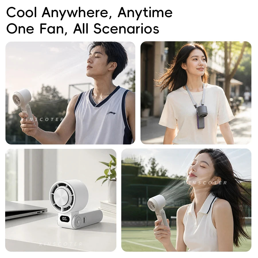 Ventilador Portátil Plegable EasySpeed – Ventilador de Mano Recargable