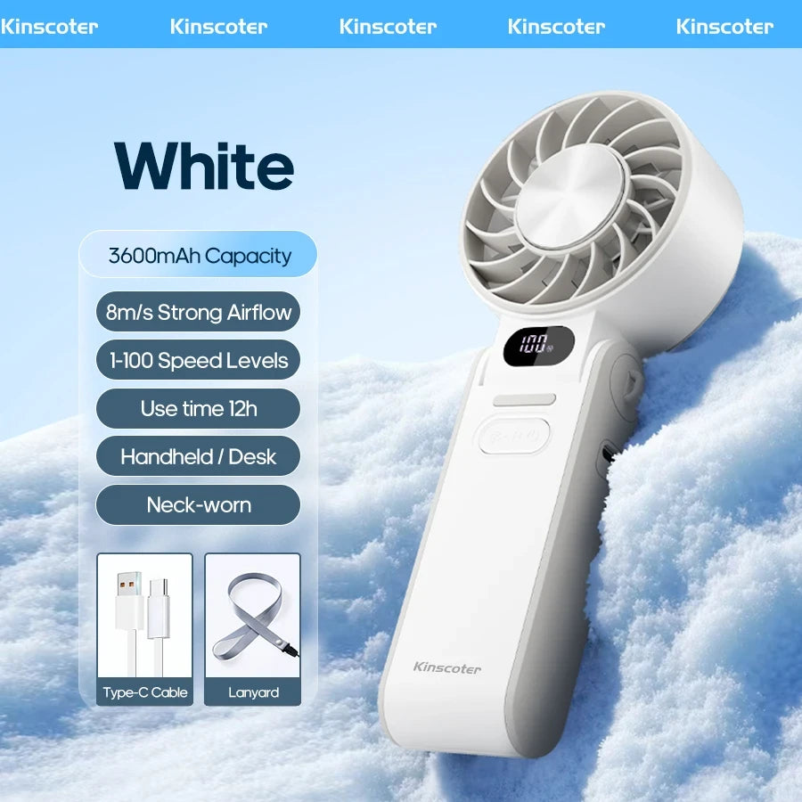 Ventilador Portátil Plegable EasySpeed – Ventilador de Mano Recargable