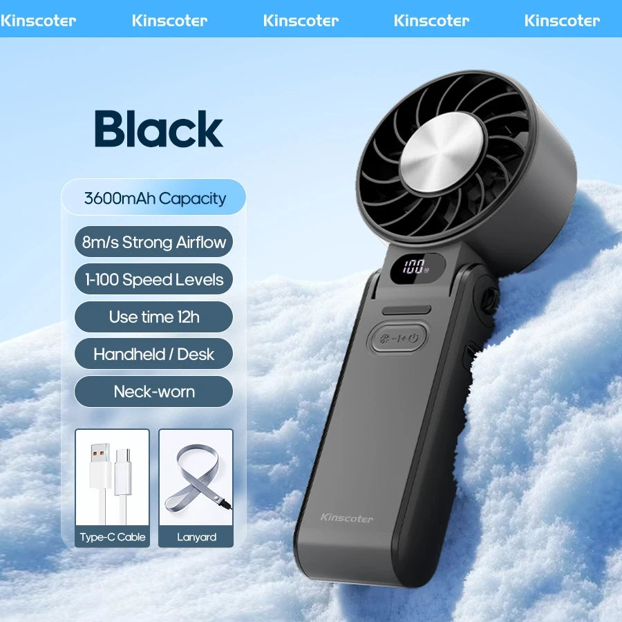 Ventilador Portátil Plegable EasySpeed – Ventilador de Mano Recargable